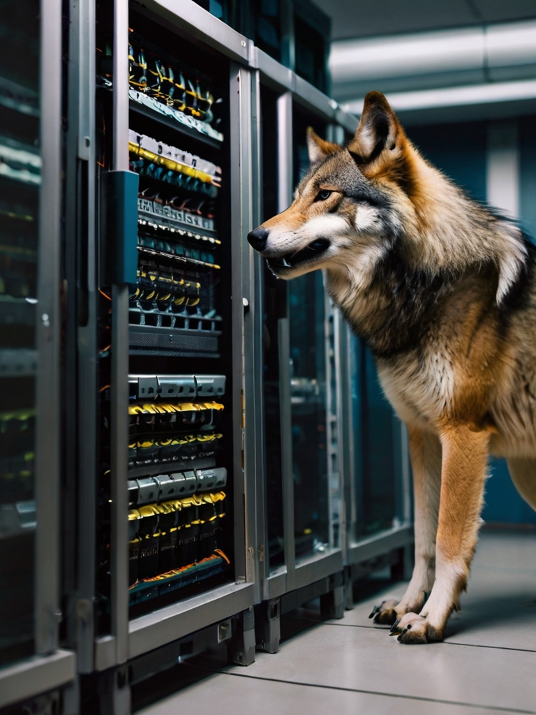 Default_a_wolf_checking_the_condition_of_a_computer_server_clo_1